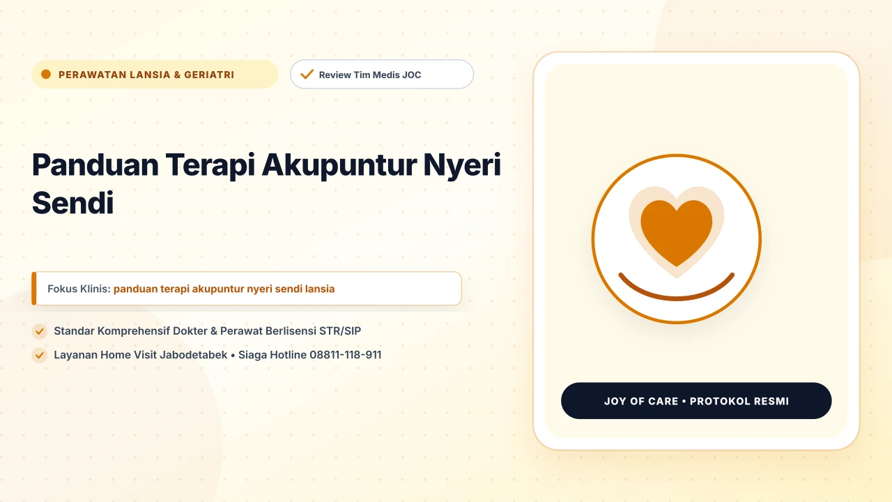 Panduan Terapi Akupuntur Nyeri Sendi