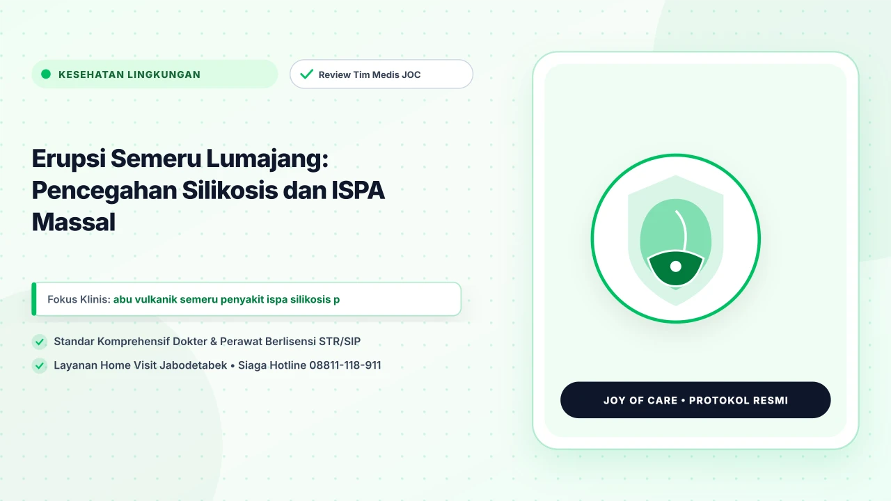 Erupsi Semeru Lumajang: Pencegahan Silikosis dan ISPA Massal