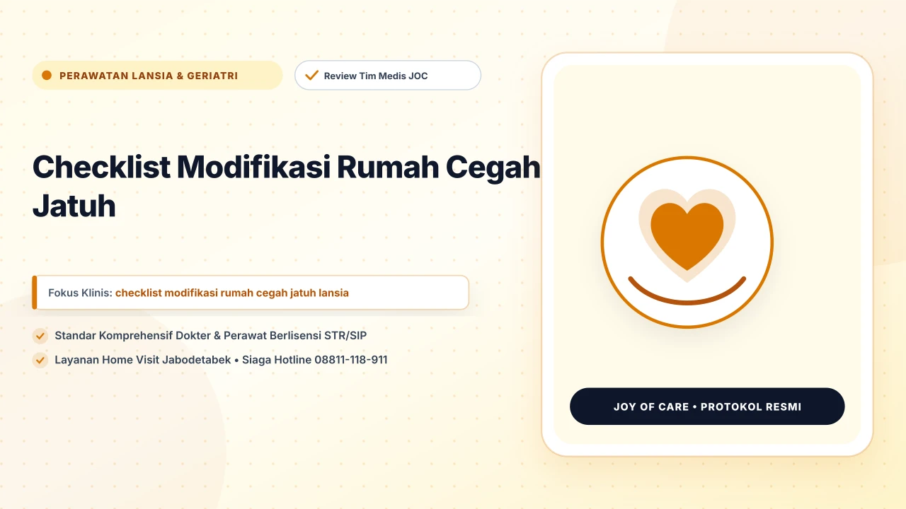 Checklist Modifikasi Rumah Cegah Jatuh