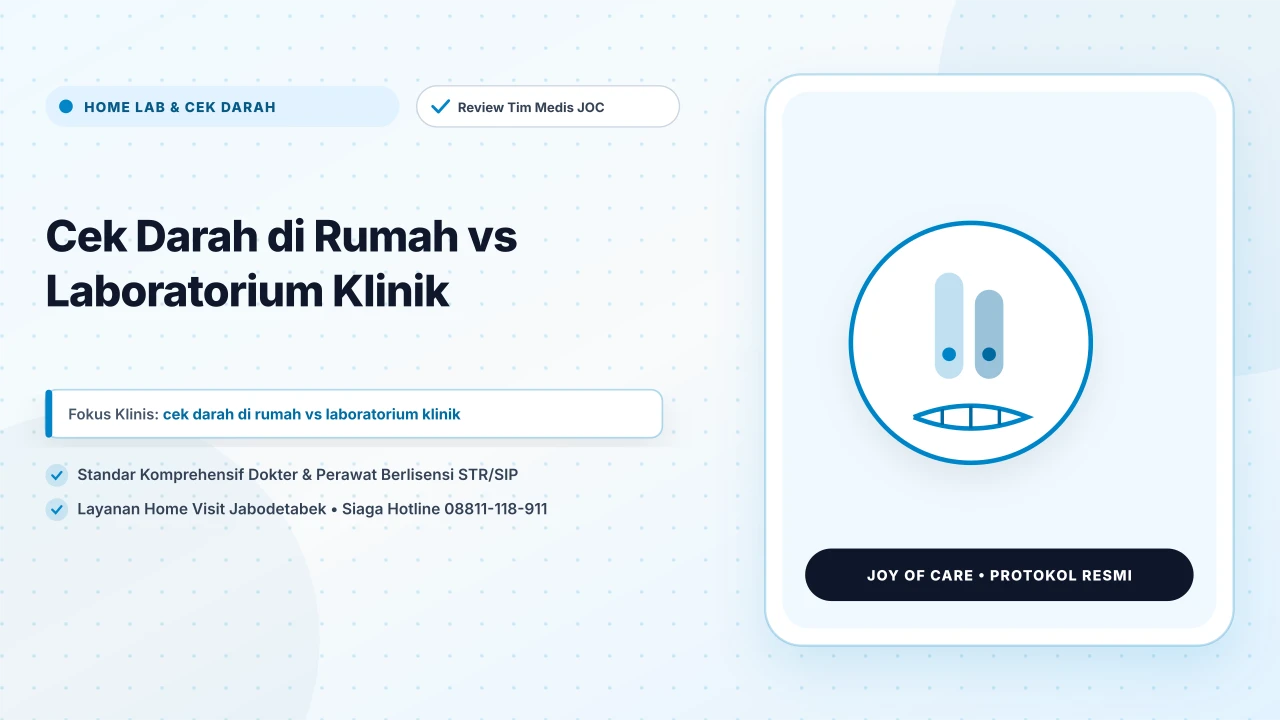 Cek Darah di Rumah vs Laboratorium Klinik