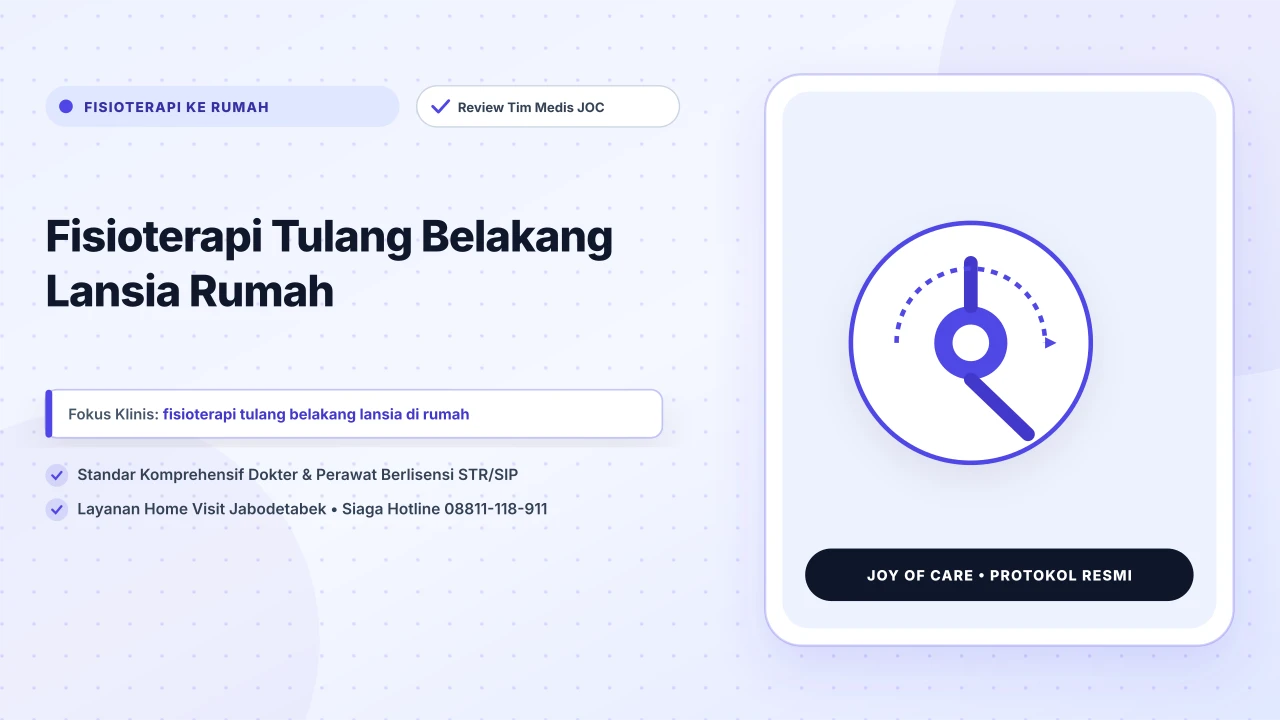 Fisioterapi Tulang Belakang Lansia Rumah