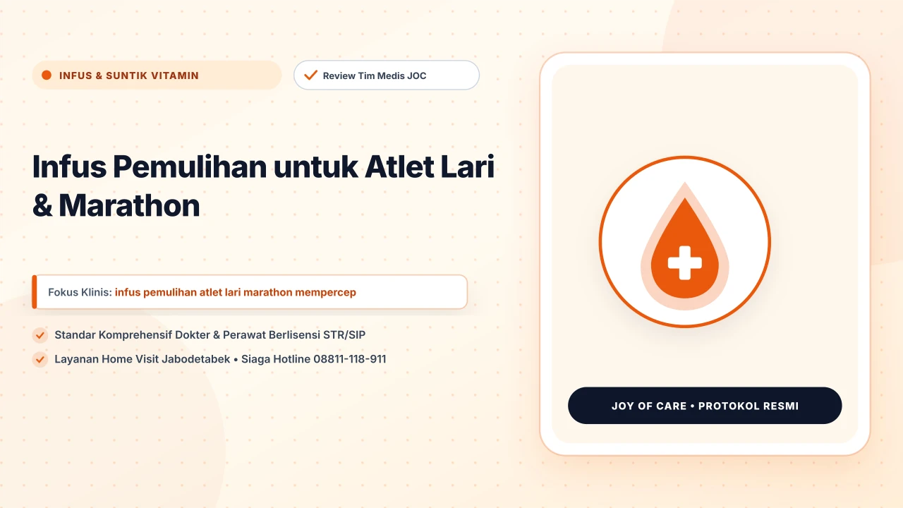 Infus Pemulihan untuk Atlet Lari & Marathon