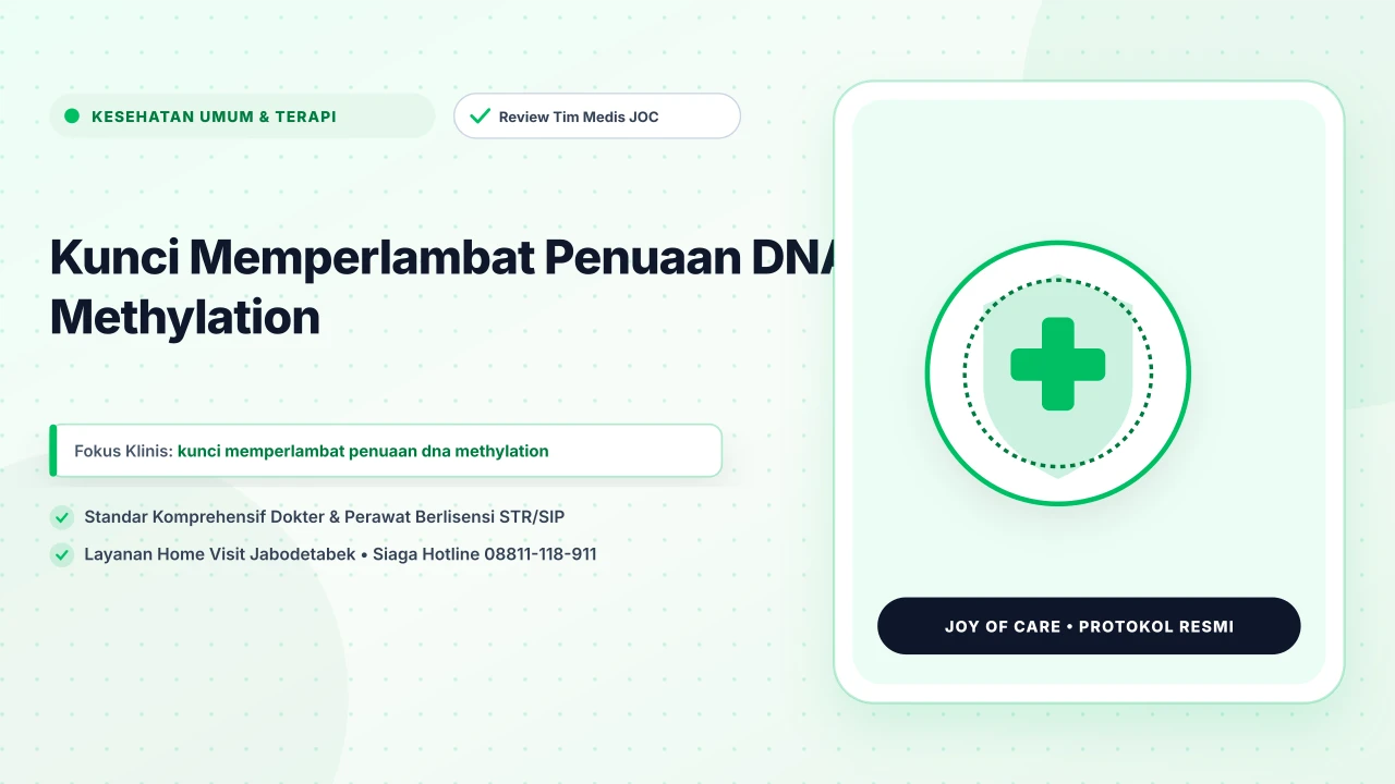 Kunci Memperlambat Penuaan DNA Methylation
