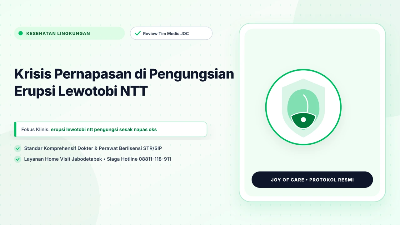 Krisis Pernapasan di Pengungsian Erupsi Lewotobi NTT