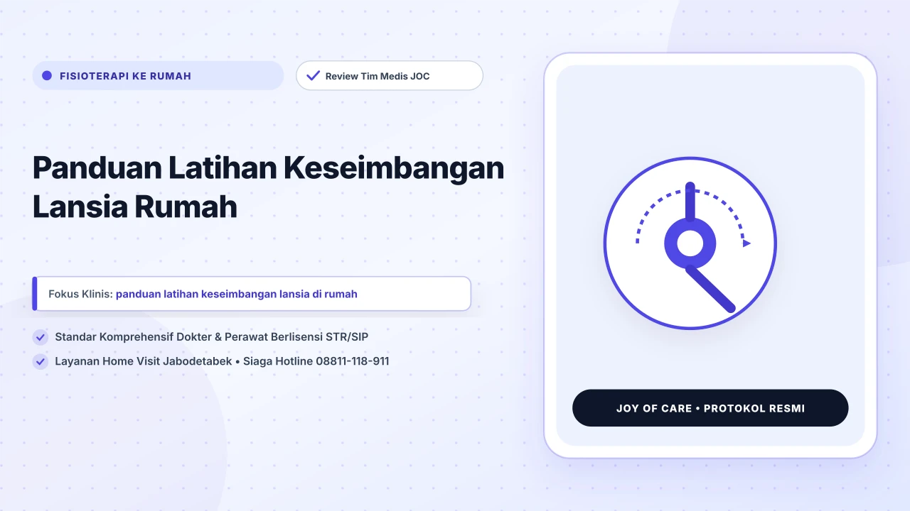 Panduan Latihan Keseimbangan Lansia Rumah