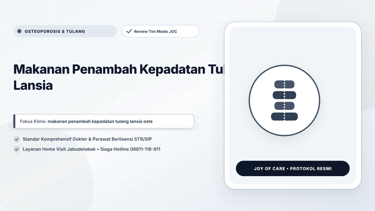 Makanan Penambah Kepadatan Tulang Lansia