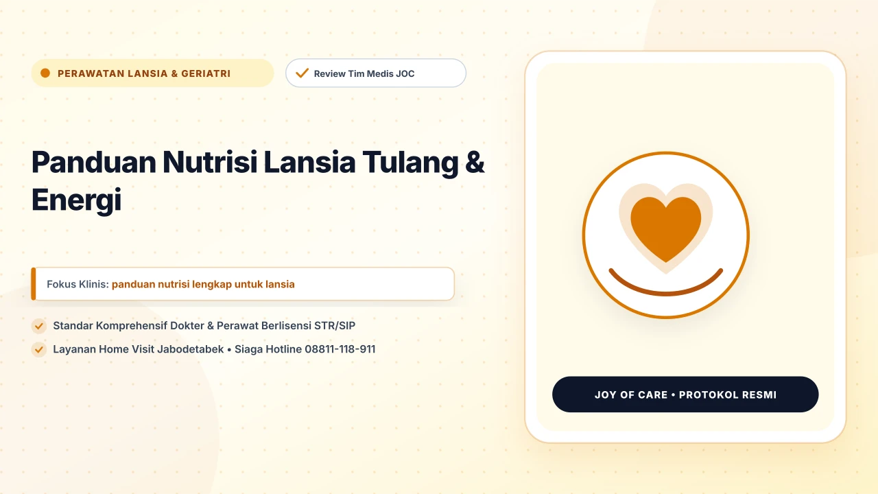 Panduan Nutrisi Lansia Tulang & Energi