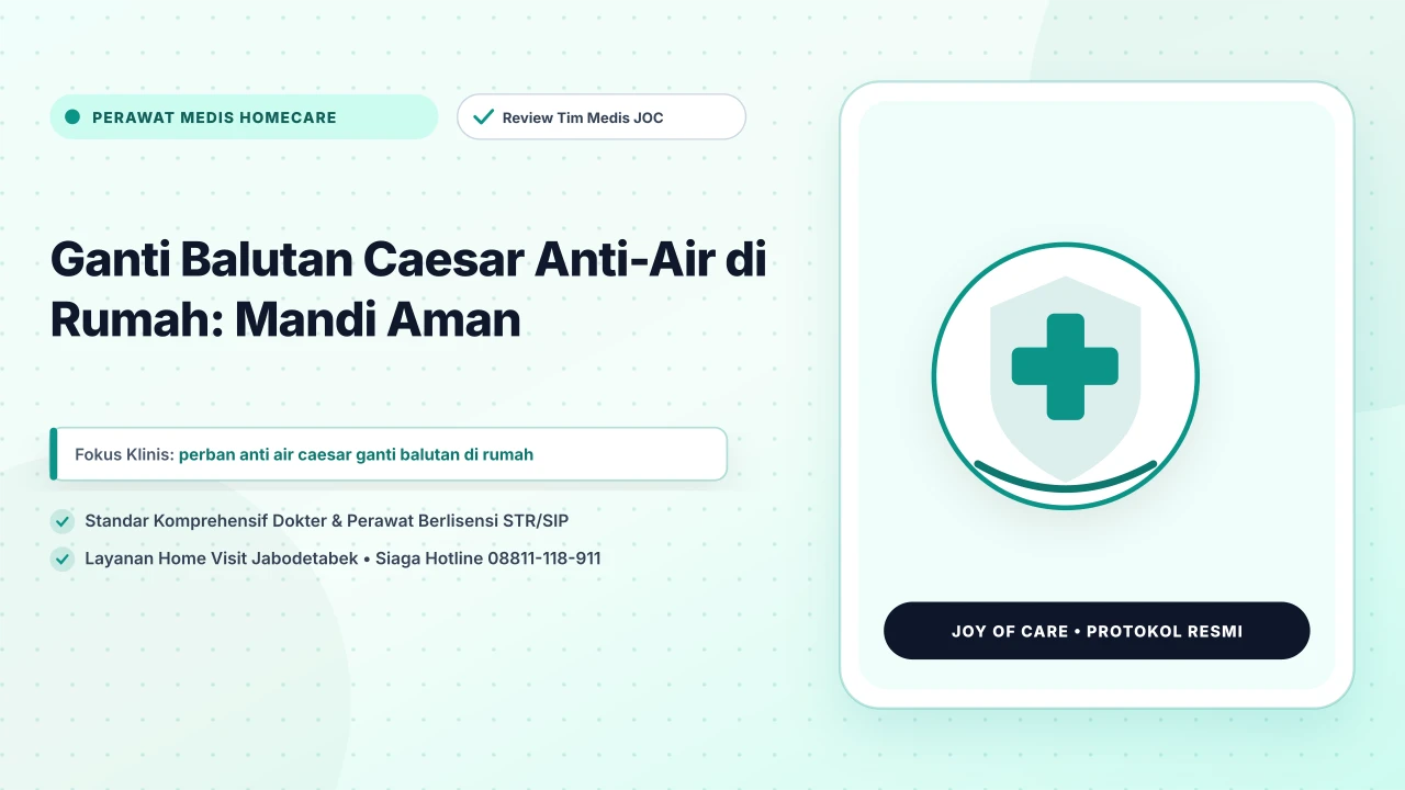 Ganti Balutan Caesar Anti-Air di Rumah: Mandi Aman