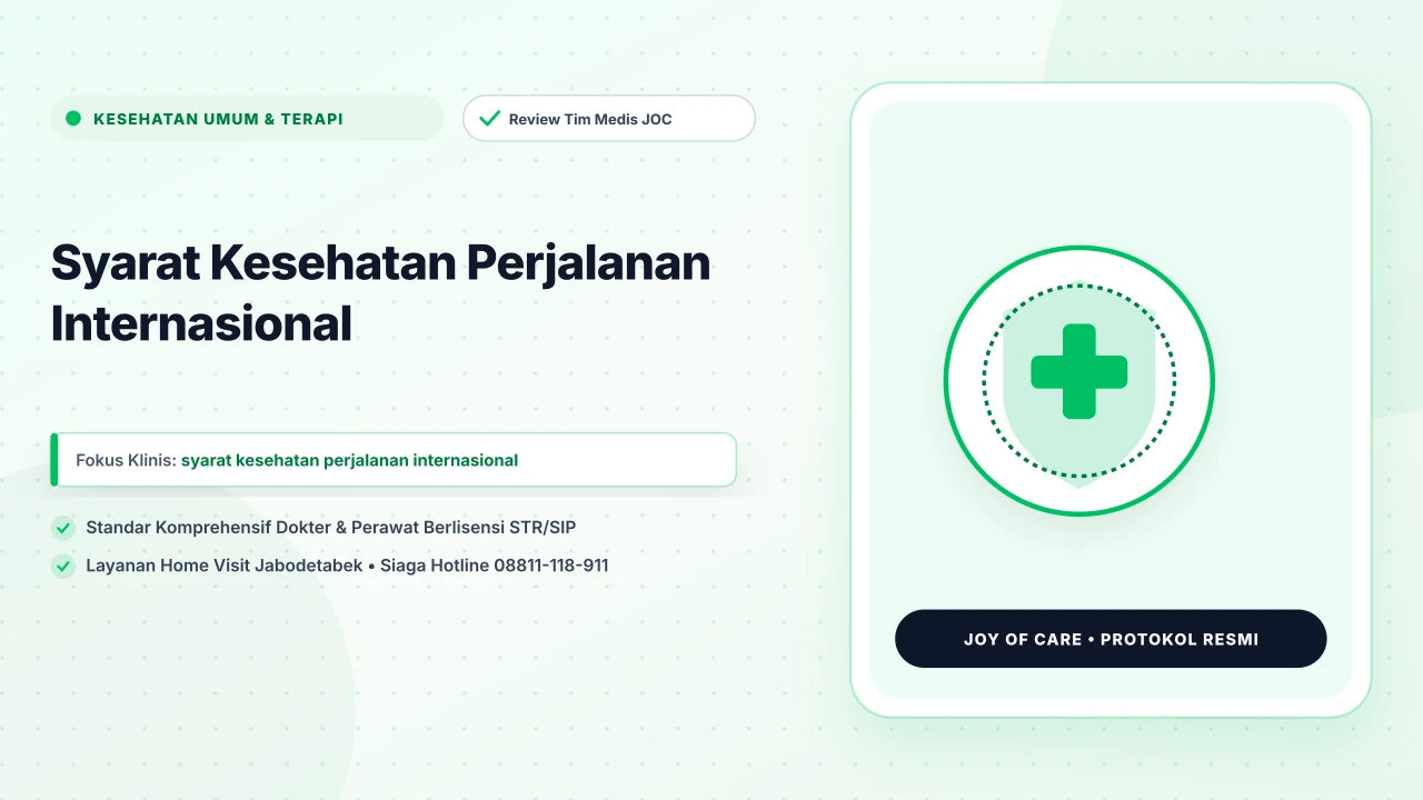 Syarat Kesehatan Perjalanan Internasional