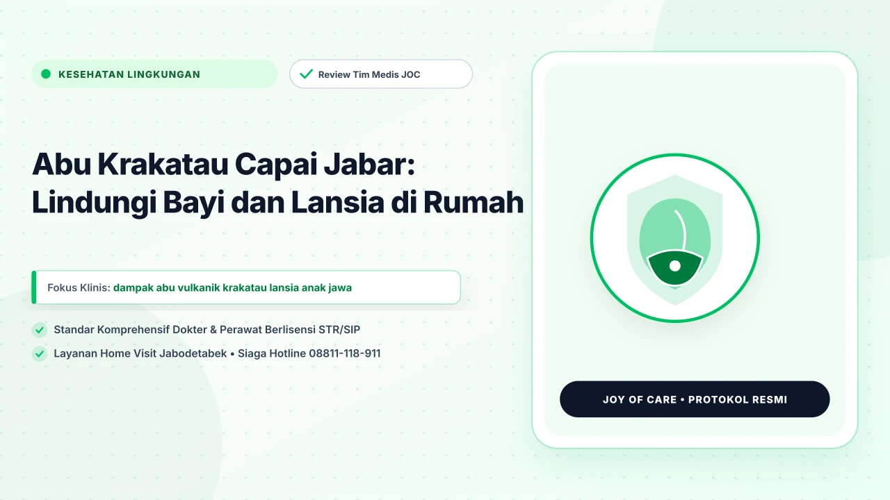 Abu Krakatau Capai Jabar: Lindungi Bayi dan Lansia di Rumah