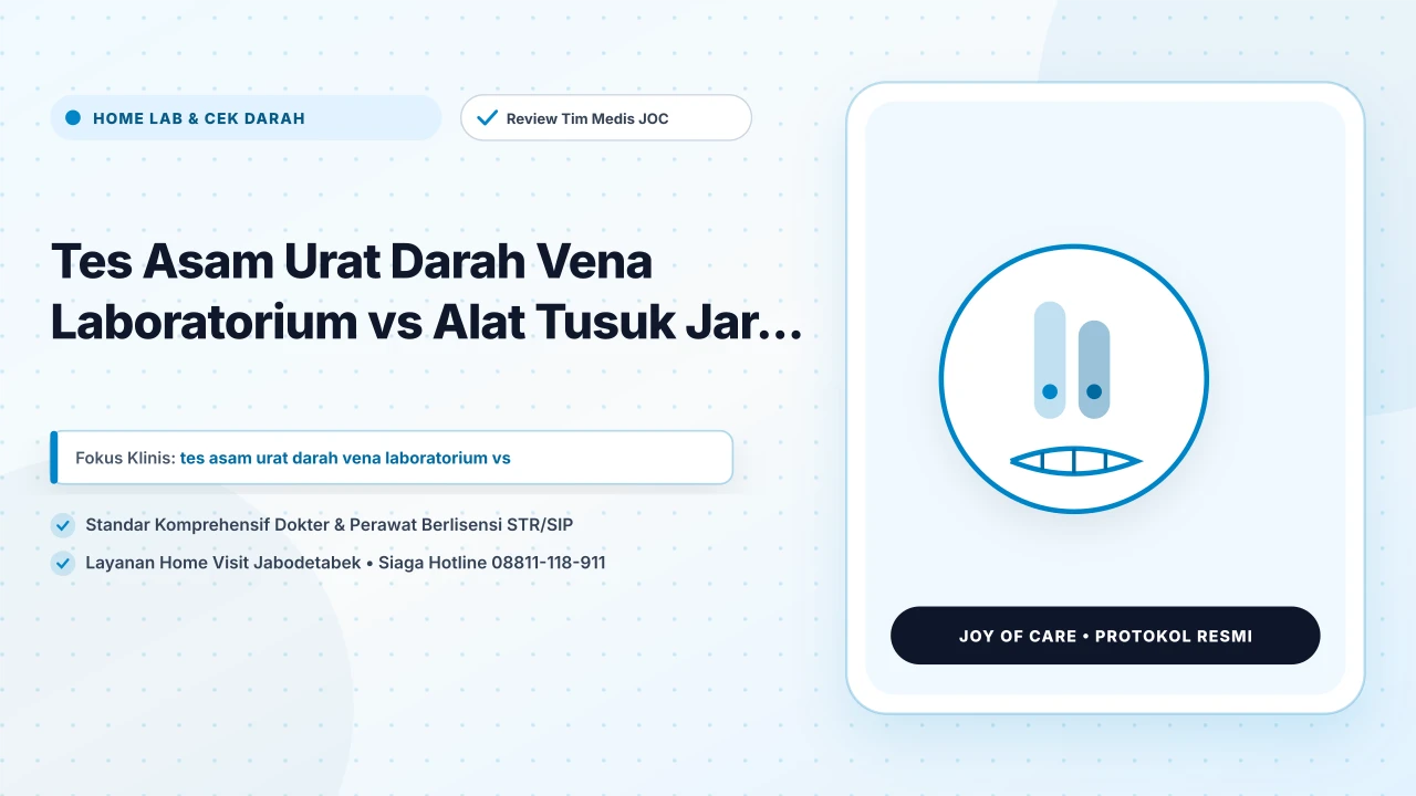 Tes Asam Urat Darah Vena Laboratorium vs Alat Tusuk Jar...