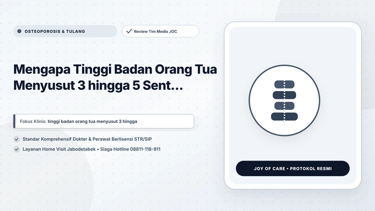 Mengapa Tinggi Badan Orang Tua Menyusut 3 hingga 5 Sent...