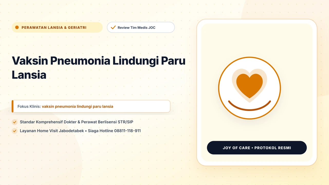 Vaksin Pneumonia Lindungi Paru Lansia