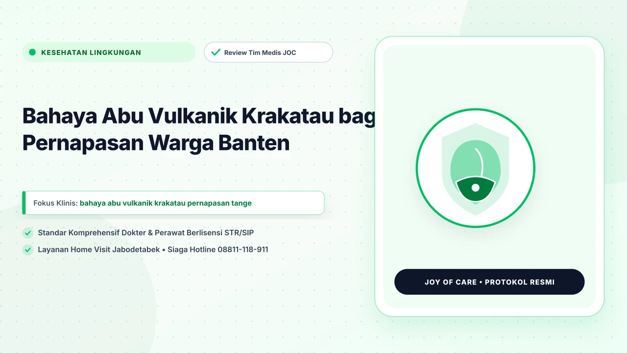 Bahaya Abu Vulkanik Krakatau bagi Pernapasan Warga Banten